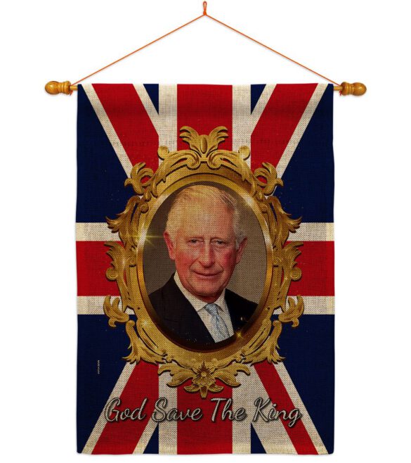 God Save The King - Expression Inspirational Vertical Impressions Decorative Flags HG180335 Made In USA - Image 42