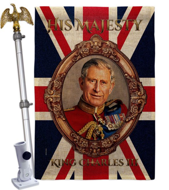 His Majesty CR III - Expression Inspirational Vertical Impressions Decorative Flags HG180337 Made In USA - Image 41