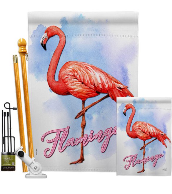 Flamingo - Birds Garden Friends Vertical Impressions Decorative Flags HG137342 Made In USA - Image 6