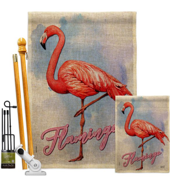 Flamingo - Birds Garden Friends Vertical Impressions Decorative Flags HG137342 Made In USA - Image 16