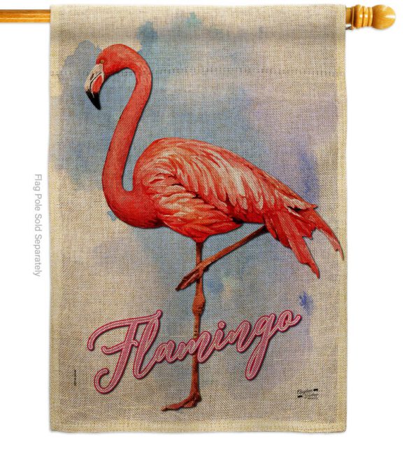 Flamingo - Birds Garden Friends Vertical Impressions Decorative Flags HG137342 Made In USA - Image 12