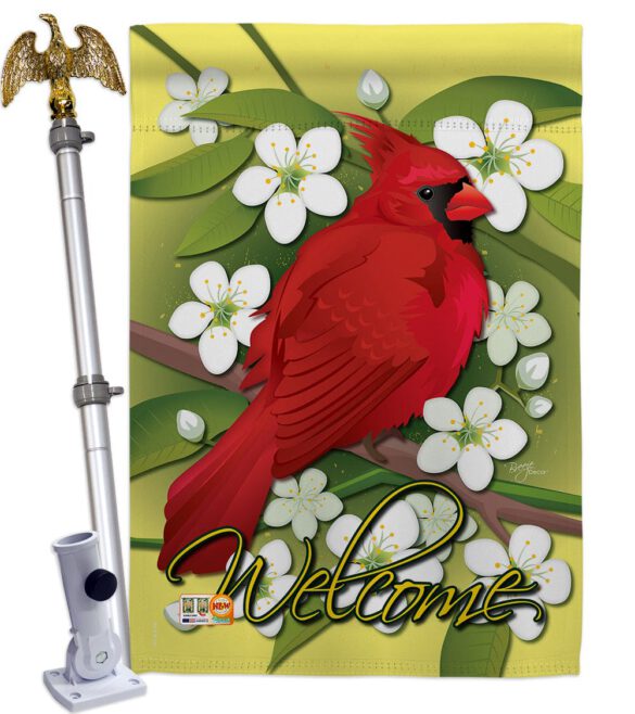 Cardinal - Birds Garden Friends Vertical Impressions Decorative Flags HG105032 Made In USA - Image 13
