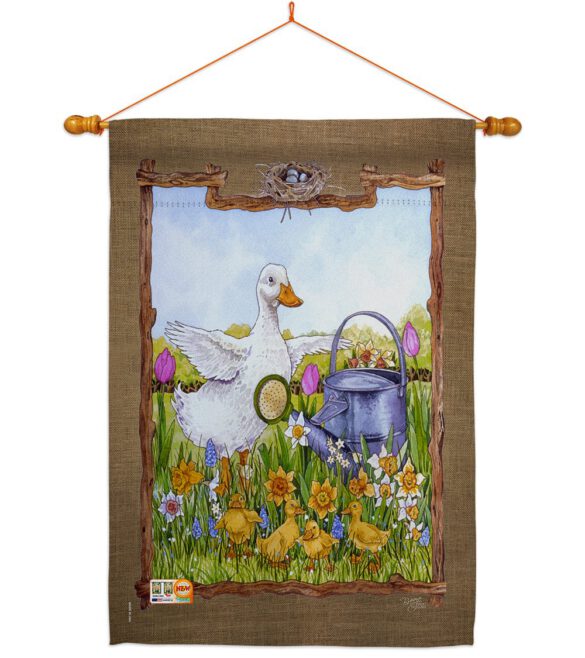 Duck & Duckies - Birds Garden Friends Vertical Impressions Decorative Flags HG105046 Made In USA - Image 14