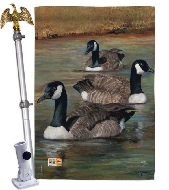 Geese - Birds Garden Friends Vertical Impressions Decorative Flags HG105049 Made In USA - Image 13