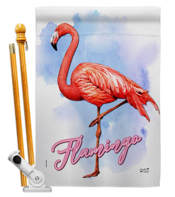 Flamingo - Birds Garden Friends Vertical Impressions Decorative Flags HG137342 Made In USA - Image 5