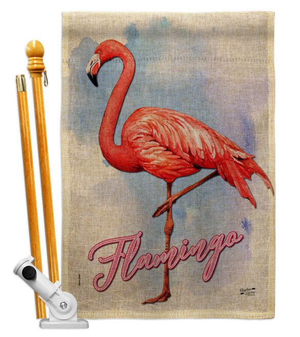 Flamingo - Birds Garden Friends Vertical Impressions Decorative Flags HG137342 Made In USA - Image 15