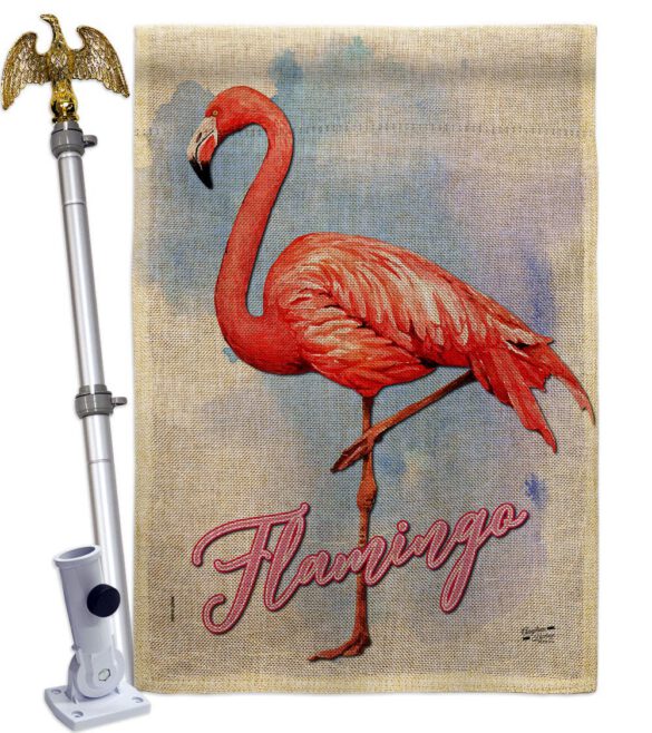Flamingo - Birds Garden Friends Vertical Impressions Decorative Flags HG137342 Made In USA - Image 19