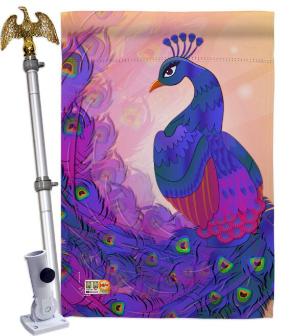 Beautiful Peafowl - Birds Garden Friends Vertical Impressions Decorative Flags HG192123 Made In USA - Image 13