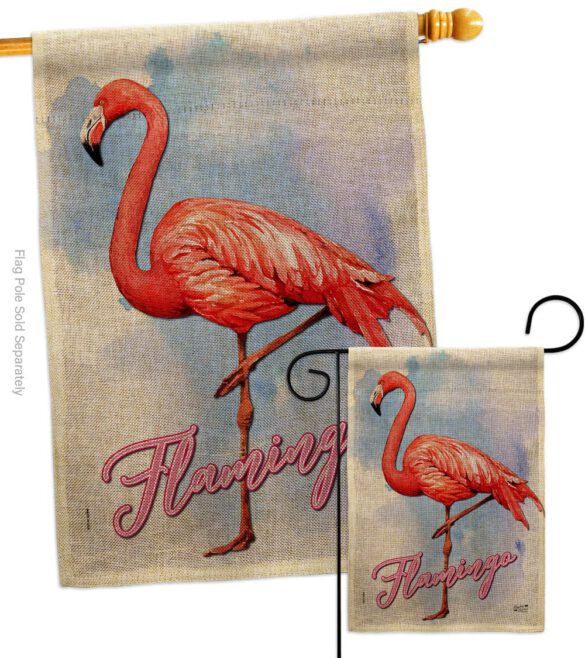 Flamingo - Birds Garden Friends Vertical Impressions Decorative Flags HG137342 Made In USA - Image 13