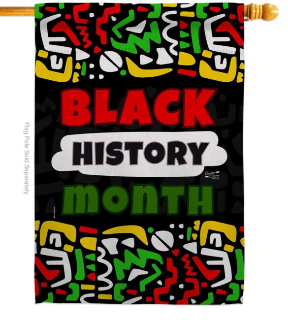 Celebrate Black History - Support Inspirational Vertical Impressions Decorative Flags HG130311 Made In USA - Image 2