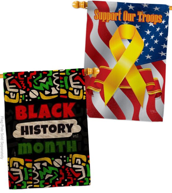 Celebrate Black History - Support Inspirational Vertical Impressions Decorative Flags HG130311 Made In USA - Image 35