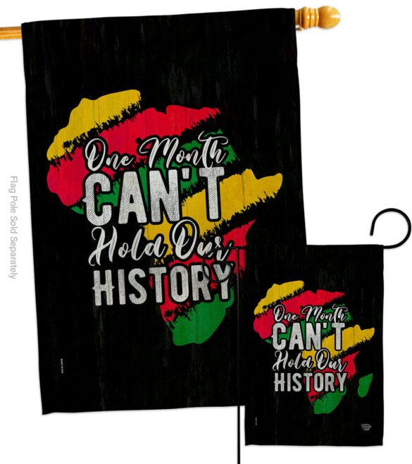 Hold Our History - Support Inspirational Vertical Impressions Decorative Flags HG190069 Made In USA - Image 3