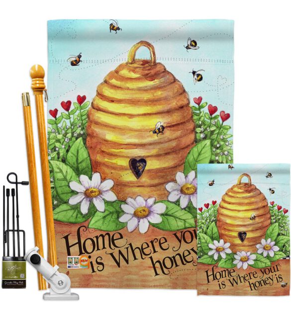 Bee Hive Home - Bugs & Frogs Garden Friends Vertical Impressions Decorative Flags HG104083 Made In USA - Image 6