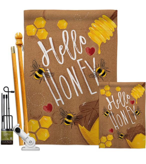 Hello Honey - Bugs & Frogs Garden Friends Vertical Impressions Decorative Flags HG104102 Made In USA - Image 6
