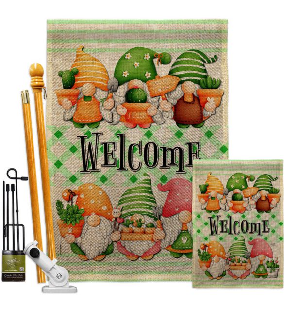 Cactus Gnome - Bugs & Frogs Garden Friends Vertical Impressions Decorative Flags HG104153 Made In USA - Image 18