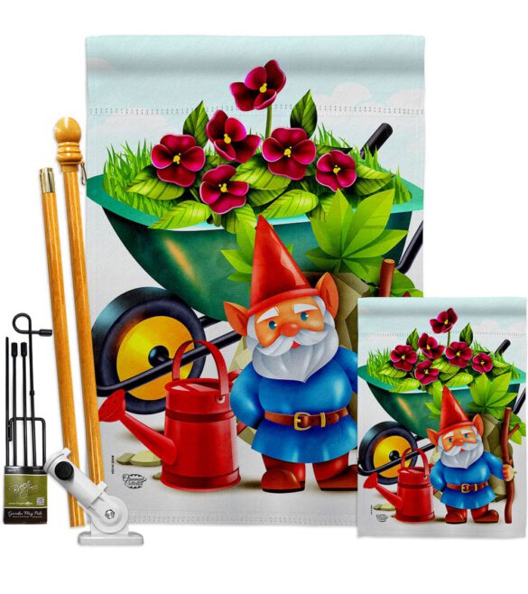 Garden Gnome - Bugs & Frogs Garden Friends Vertical Impressions Decorative Flags HG192457 Made In USA - Image 6