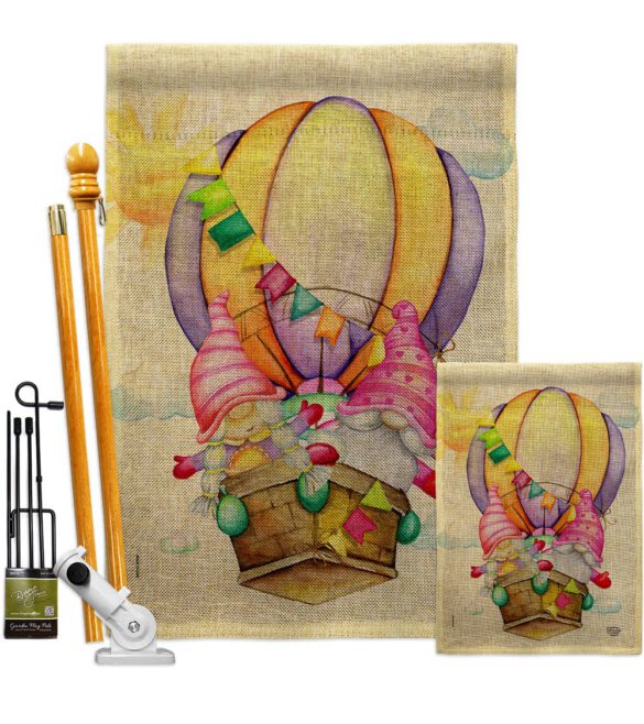 Gnomes Balloon - Bugs & Frogs Garden Friends Vertical Impressions Decorative Flags HG192660 Made In USA - Image 18