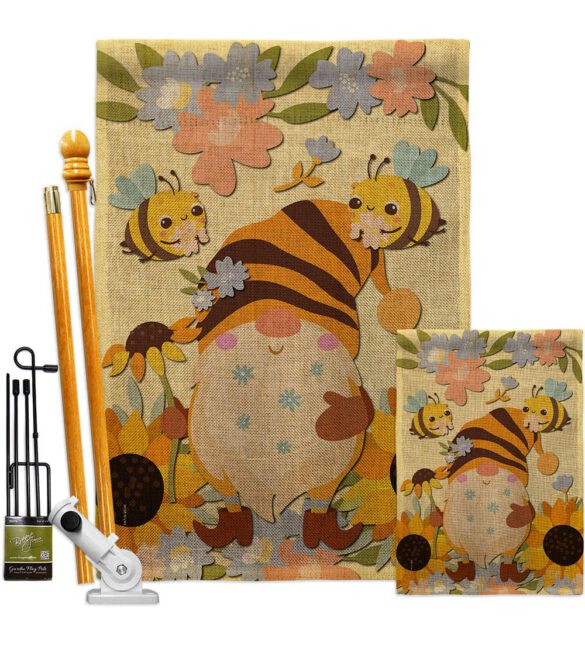 Blooming Gnome - Bugs & Frogs Garden Friends Vertical Impressions Decorative Flags HG192669 Made In USA - Image 18