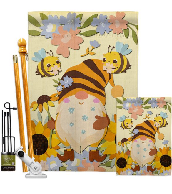Blooming Gnome - Bugs & Frogs Garden Friends Vertical Impressions Decorative Flags HG192669 Made In USA - Image 6