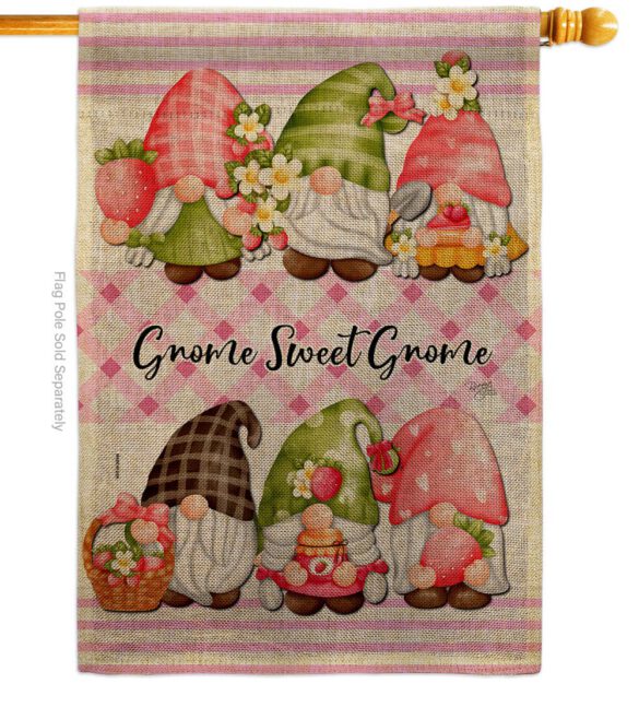 Gnome Sweet Gnome - Bugs & Frogs Garden Friends Vertical Impressions Decorative Flags HG104138 Made In USA - Image 12