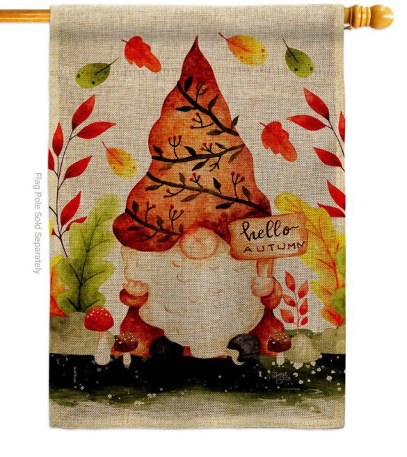 Fall Gnome - Bugs & Frogs Garden Friends Vertical Impressions Decorative Flags HG104142 Made In USA - Image 14