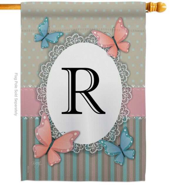 Butterflies R Initial - Bugs & Frogs Garden Friends Vertical Impressions Decorative Flags HG130148 Made In USA - Image 2