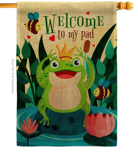 Frog Welcome - Bugs & Frogs Garden Friends Vertical Impressions Decorative Flags HG192582 Made In USA - Image 12