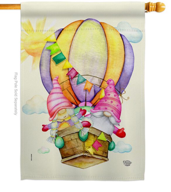 Gnomes Balloon - Bugs & Frogs Garden Friends Vertical Impressions Decorative Flags HG192660 Made In USA - Image 2