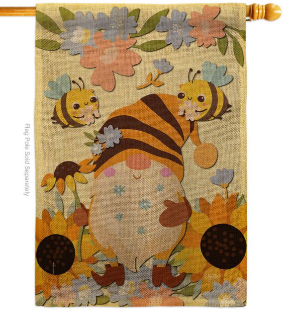 Blooming Gnome - Bugs & Frogs Garden Friends Vertical Impressions Decorative Flags HG192669 Made In USA - Image 14