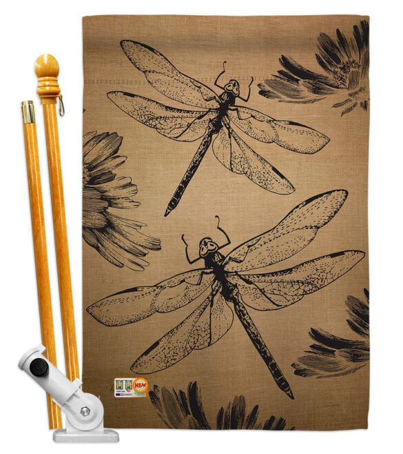 Dragonfly - Bugs & Frogs Garden Friends Vertical Impressions Decorative Flags HG104001 Made In USA - Image 5