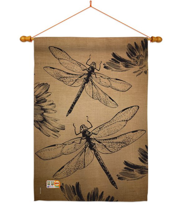 Dragonfly - Bugs & Frogs Garden Friends Vertical Impressions Decorative Flags HG104001 Made In USA - Image 14