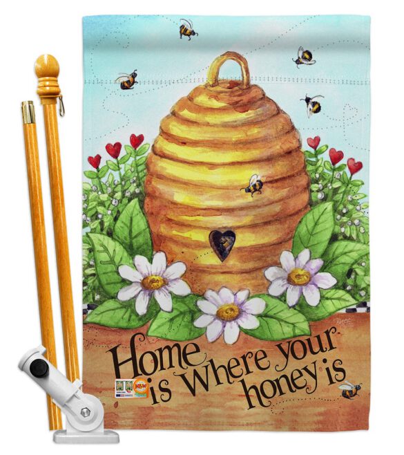 Bee Hive Home - Bugs & Frogs Garden Friends Vertical Impressions Decorative Flags HG104083 Made In USA - Image 5