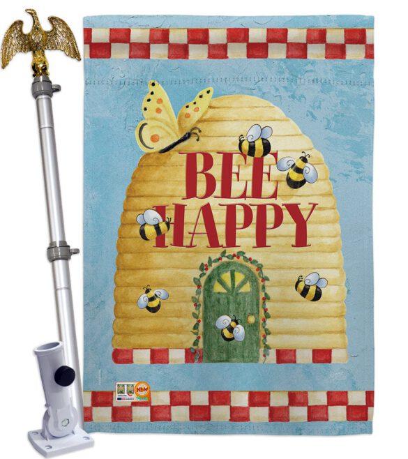 Bee Happy Hive - Bugs & Frogs Garden Friends Vertical Impressions Decorative Flags HG104089 Made In USA - Image 13