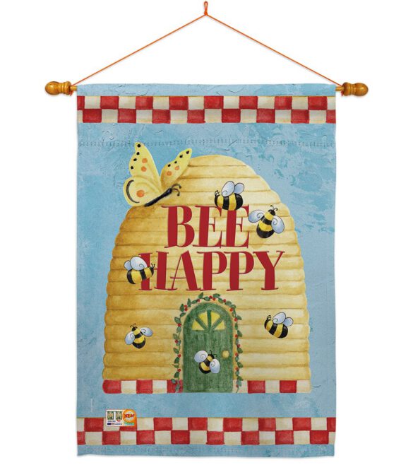 Bee Happy Hive - Bugs & Frogs Garden Friends Vertical Impressions Decorative Flags HG104089 Made In USA - Image 14