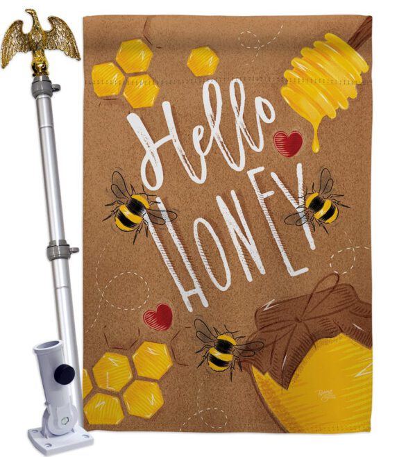 Hello Honey - Bugs & Frogs Garden Friends Vertical Impressions Decorative Flags HG104102 Made In USA - Image 9