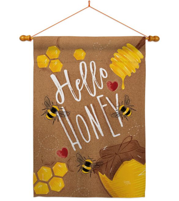 Hello Honey - Bugs & Frogs Garden Friends Vertical Impressions Decorative Flags HG104102 Made In USA - Image 10