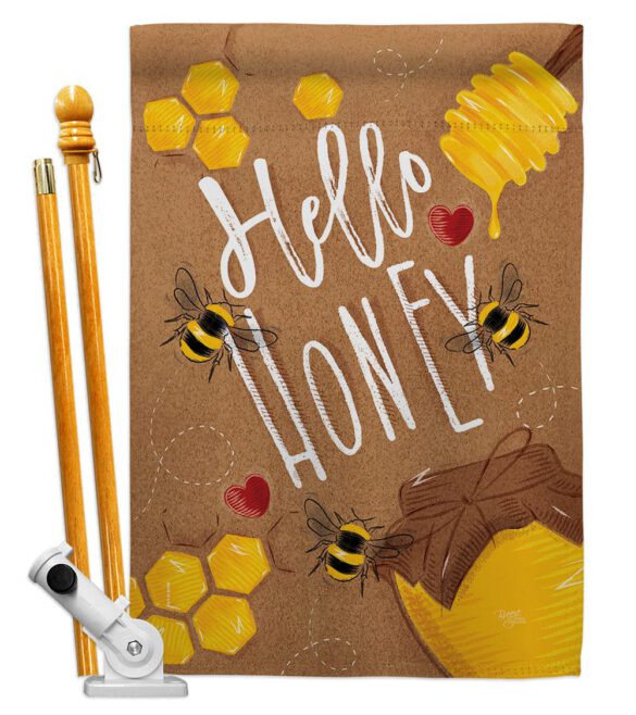 Hello Honey - Bugs & Frogs Garden Friends Vertical Impressions Decorative Flags HG104102 Made In USA - Image 5
