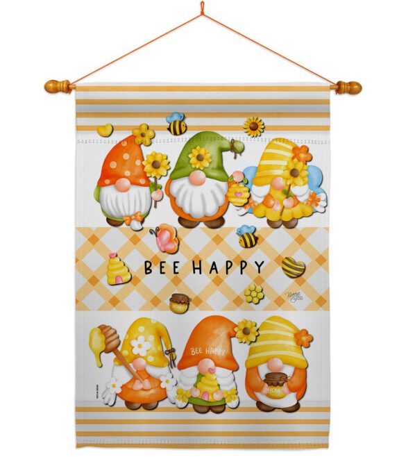 Bees Gnomes - Bugs & Frogs Garden Friends Vertical Impressions Decorative Flags HG104136 Made In USA - Image 10