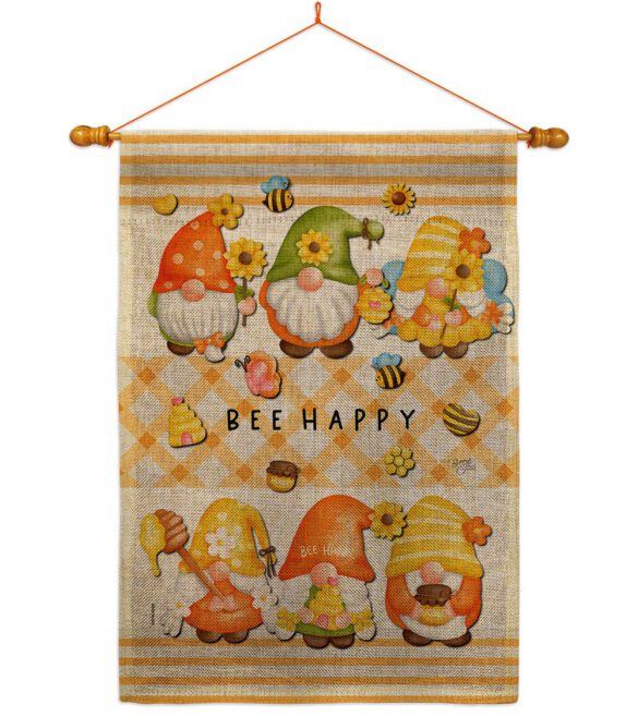 Bees Gnomes - Bugs & Frogs Garden Friends Vertical Impressions Decorative Flags HG104136 Made In USA - Image 20
