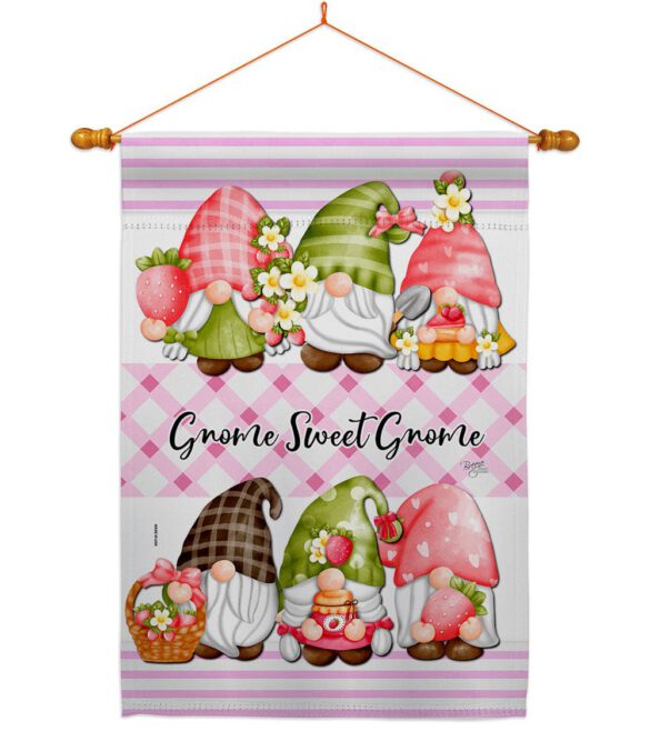 Gnome Sweet Gnome - Bugs & Frogs Garden Friends Vertical Impressions Decorative Flags HG104138 Made In USA - Image 10