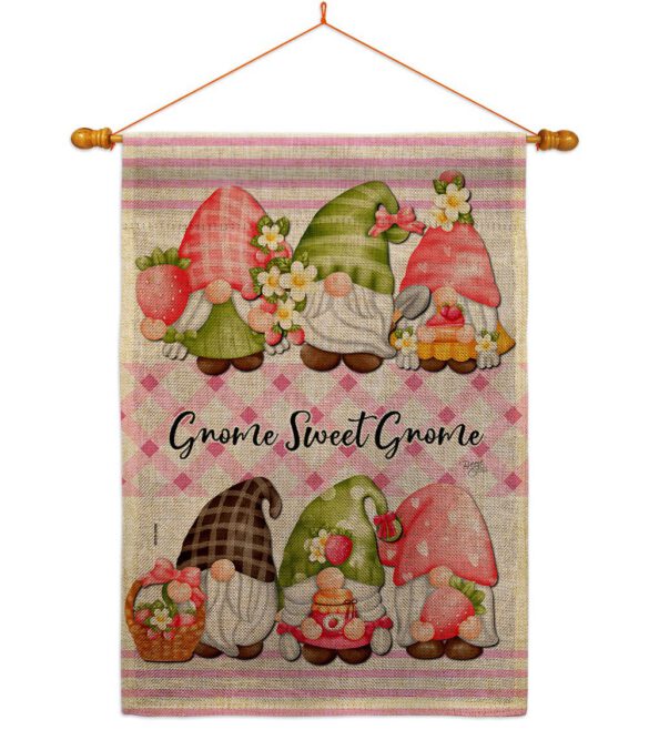 Gnome Sweet Gnome - Bugs & Frogs Garden Friends Vertical Impressions Decorative Flags HG104138 Made In USA - Image 20