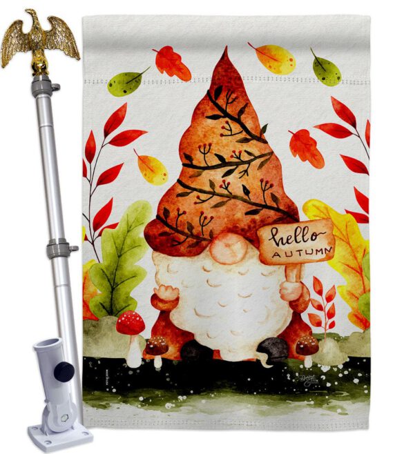 Fall Gnome - Bugs & Frogs Garden Friends Vertical Impressions Decorative Flags HG104142 Made In USA - Image 11