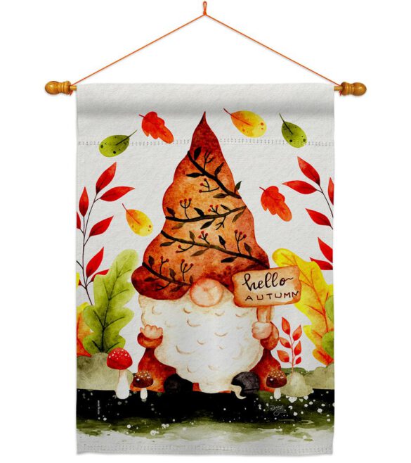Fall Gnome - Bugs & Frogs Garden Friends Vertical Impressions Decorative Flags HG104142 Made In USA - Image 12