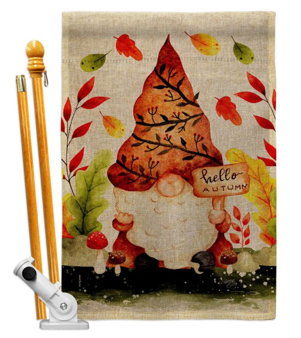 Fall Gnome - Bugs & Frogs Garden Friends Vertical Impressions Decorative Flags HG104142 Made In USA - Image 17