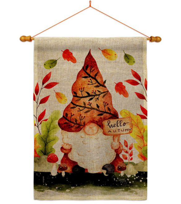 Fall Gnome - Bugs & Frogs Garden Friends Vertical Impressions Decorative Flags HG104142 Made In USA - Image 24