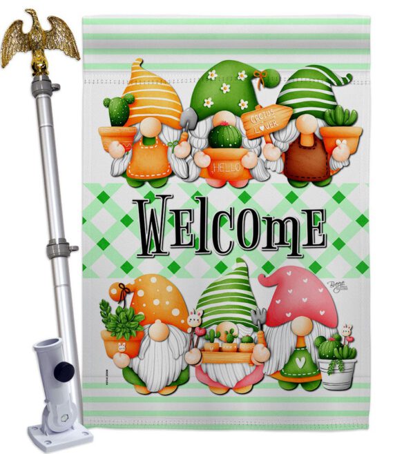 Cactus Gnome - Bugs & Frogs Garden Friends Vertical Impressions Decorative Flags HG104153 Made In USA - Image 11