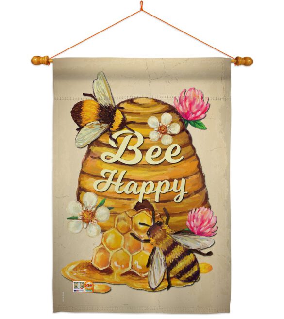 Bee Happy - Bugs & Frogs Garden Friends Vertical Impressions Decorative Flags HG137025 Made In USA - Image 14