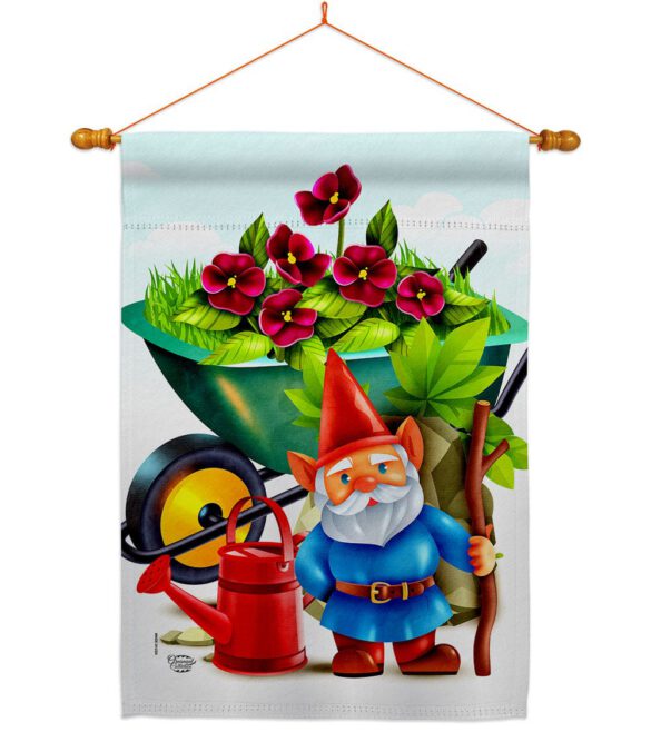 Garden Gnome - Bugs & Frogs Garden Friends Vertical Impressions Decorative Flags HG192457 Made In USA - Image 10