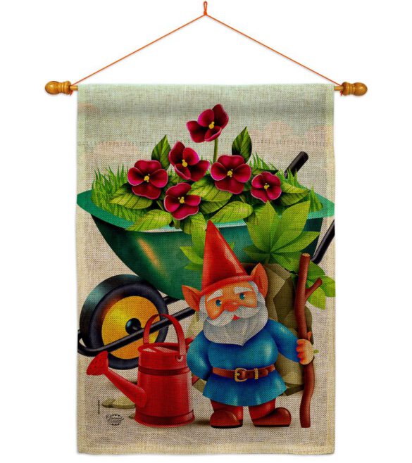 Garden Gnome - Bugs & Frogs Garden Friends Vertical Impressions Decorative Flags HG192457 Made In USA - Image 20