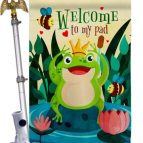 House Flag Bugs Frogs HS192582 02